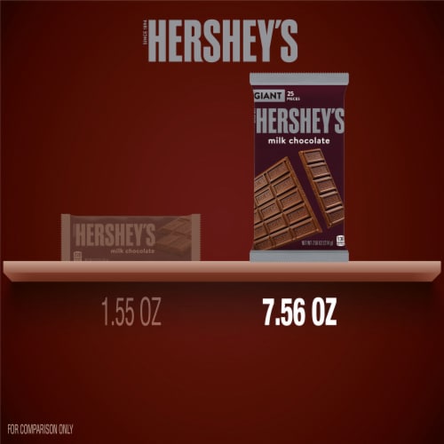 HERSHEY'S Milk Chocolate Giant Candy Bar Perspective: bottom