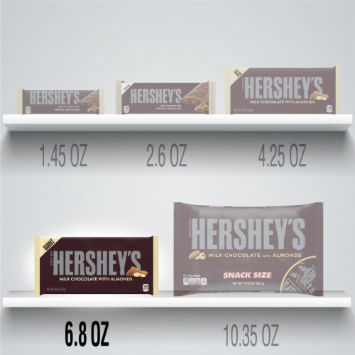 Hershey's Giant Milk Chocolate Bar with Almonds Perspective: bottom