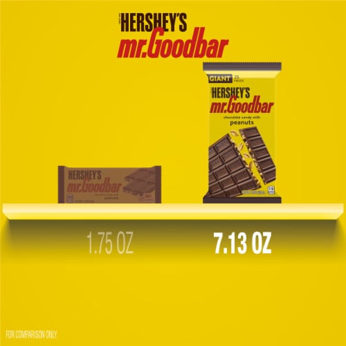 HERSHEY'S MR. GOODBAR Chocolate with Peanuts Giant Candy Bar Perspective: bottom
