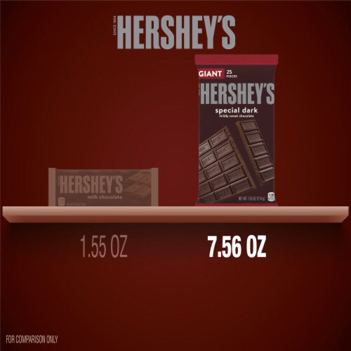 HERSHEY'S SPECIAL DARK Mildly Sweet Chocolate Giant Candy Bar Perspective: bottom