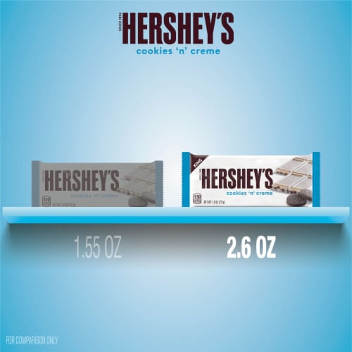 Hershey's Cookies 'N' Creme King Size Candy Bar Perspective: bottom
