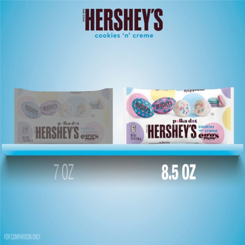 HERSHEY'S Cookies 'n' Creme Eggs Easter Candy Bag Perspective: bottom