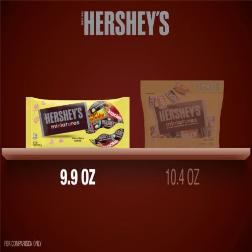 HERSHEY'S Miniatures Assorted Milk and Dark Chocolate Easter Candy Bag Perspective: bottom