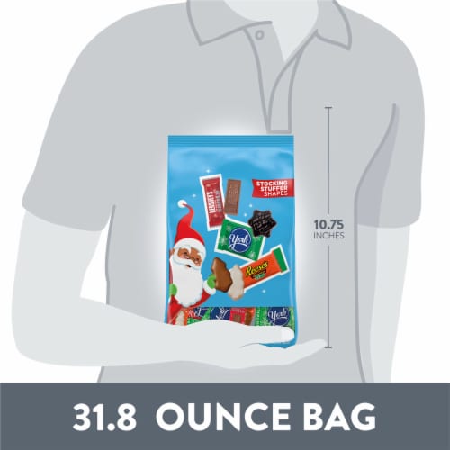 HERSHEY'S REESE'S and YORK Assorted Flavored Christmas Candy Variety Bag Perspective: bottom
