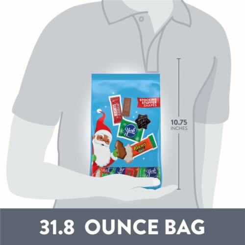 HERSHEY'S REESE'S and YORK Assorted Flavored Christmas Candy Variety Bag Perspective: bottom