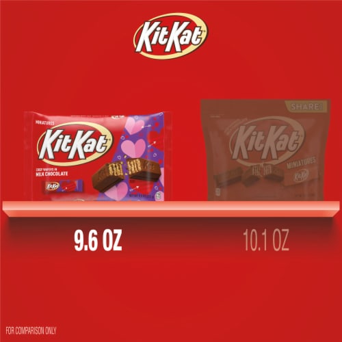 KIT KAT® Miniatures Milk Chocolate Wafer Valentine Candy Bag Perspective: bottom