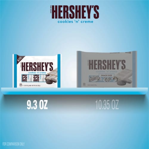 HERSHEY'S Cookies 'n' Creme Candy Bars Perspective: bottom