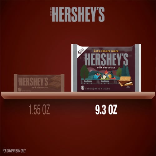 HERSHEY'S Milk Chocolate Full Size Christmas Candy Bars Perspective: bottom