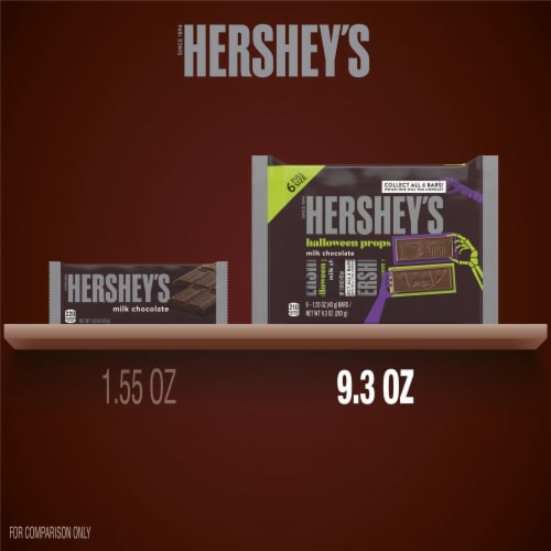 HERSHEY'S Halloween Props Milk Chocolate Candy Halloween Bars Perspective: bottom