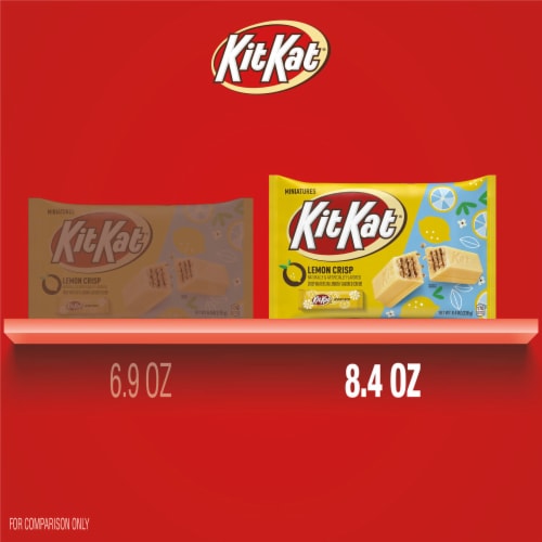 KIT KAT® Lemon Crisp Miniatures Lemon Flavored Creme Wafer Easter Candy Bag Perspective: bottom