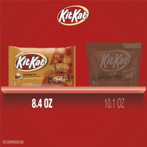 KIT KAT® Miniatures Pumpkin Pie Flavored Creme Wafer Candy Bars Halloween Bag Perspective: bottom
