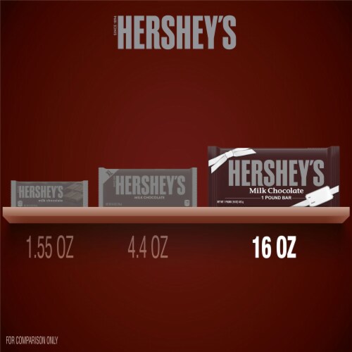 Hershey's Giant Classic Milk Chocolate Candy Gift Bar Perspective: bottom