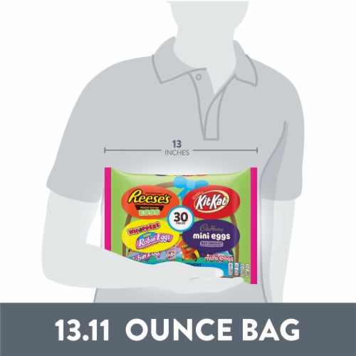 Hershey Chocolate Assortment Treats Easter Candy Variety Bag Perspective: bottom