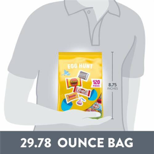 Hershey Assorted Chocolate Easter Candy Variety Bag Perspective: bottom