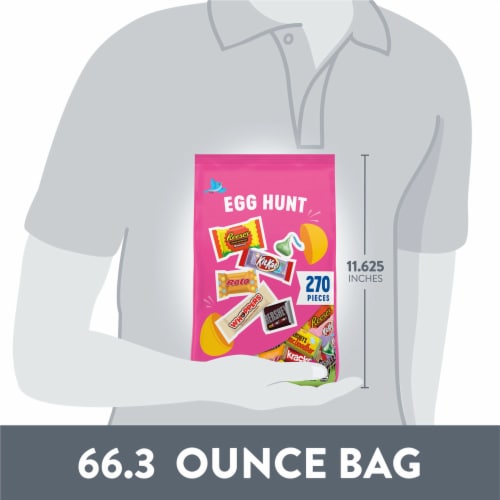 Hershey Assorted Flavored Easter Candy Variety Bag Perspective: bottom