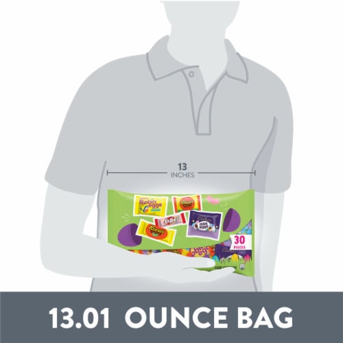 Hershey Assorted Flavored Easter Candy Variety Bag Perspective: bottom