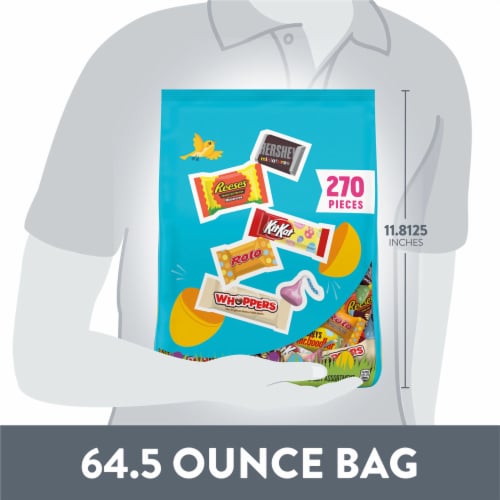 Hershey Assorted Flavored Easter Candy Bulk Bag Perspective: bottom