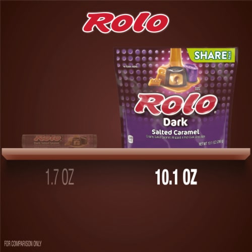 ROLO® Dark Chocolate Salted Caramel Candy Share Pack Perspective: bottom