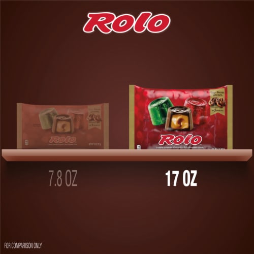 ROLO® Rich Chocolate Caramels Christmas Candy Bag Perspective: bottom