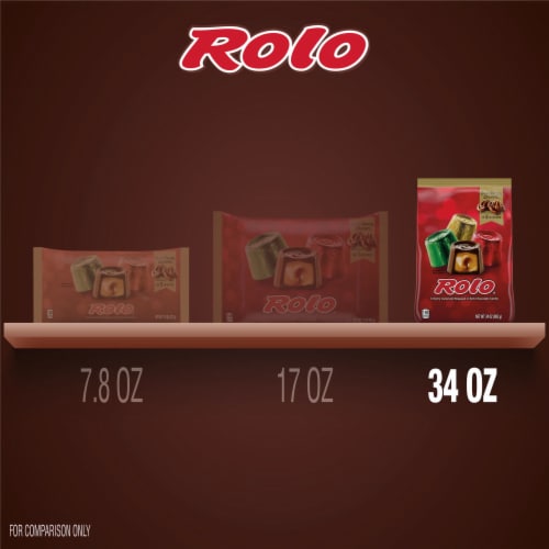 ROLO® Rich Chocolate Caramels Christmas Candy Bulk Bag Perspective: bottom