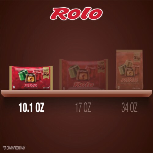 ROLO® Rich Chocolate Caramels Christmas Candy Bag Perspective: bottom