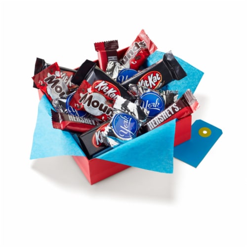 Hershey Assorted Dark Chocolate Flavored Snack Size Candy Party Pack Perspective: bottom