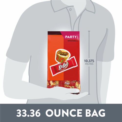 KIT KAT® and REESE'S Assorted Milk Chocolate Flavored Candy Party Pack Perspective: bottom
