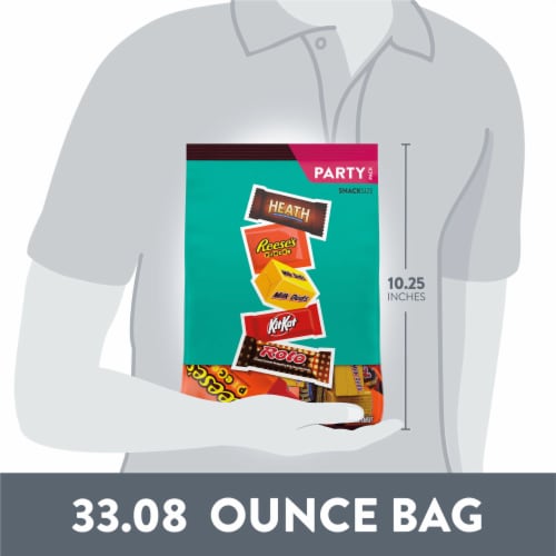 Hershey Assorted Flavored Snack Size Candy Party Pack Perspective: bottom