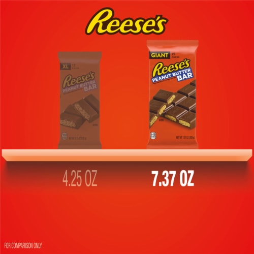 REESE'S Milk Chocolate Peanut Butter Giant Candy Bar Perspective: bottom