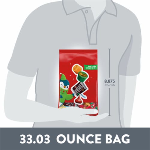 HERSHEY'S REESE'S and ROLO® Assorted Chocolate Christmas Candy Variety Bag Perspective: bottom