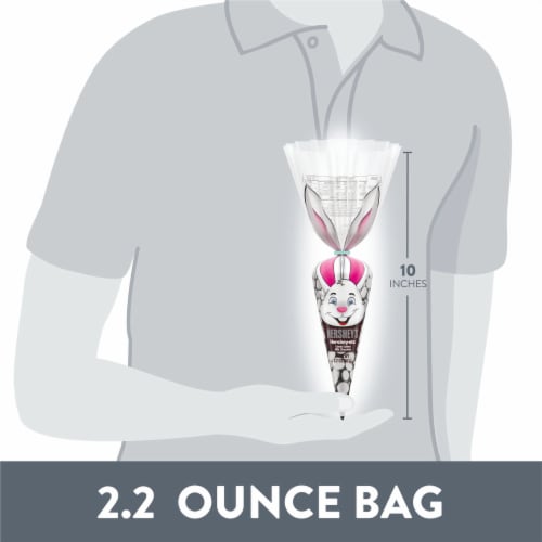 HERSHEY'S HERSHEY-ETS Candy Coated Milk Chocolate Easter Candy Bag Perspective: bottom