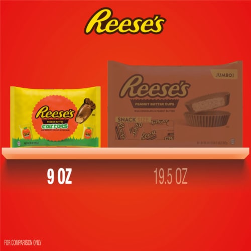 REESE'S Milk Chocolate Peanut Butter Creme Carrots Easter Candy Bag Perspective: bottom