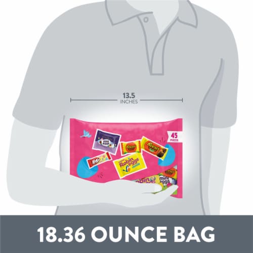 Hershey Assorted Flavored Easter Candy Variety Bag Perspective: bottom