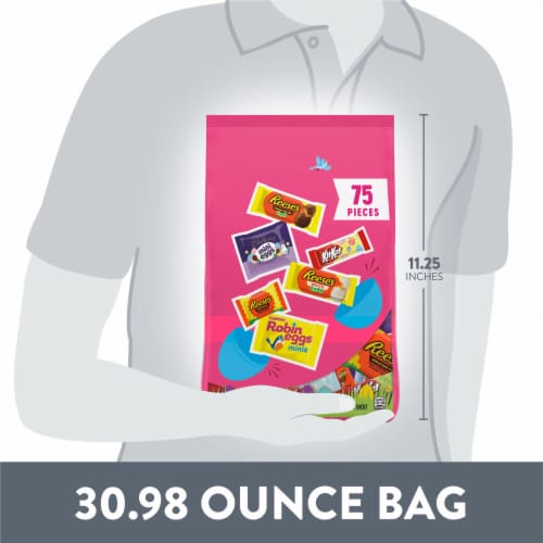 Hershey Assorted Flavored Easter Candy Bulk Bag Perspective: bottom