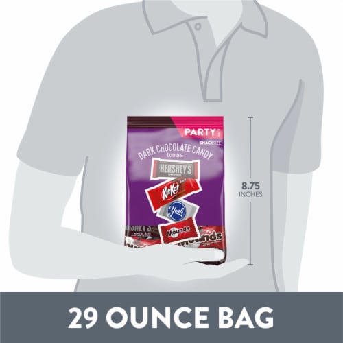 Hershey Assorted Dark Chocolatey Snack Size Candy Party Pack Perspective: bottom