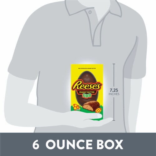 REESE'S Milk Chocolate Peanut Butter Egg Easter Candy Gift Box Perspective: bottom