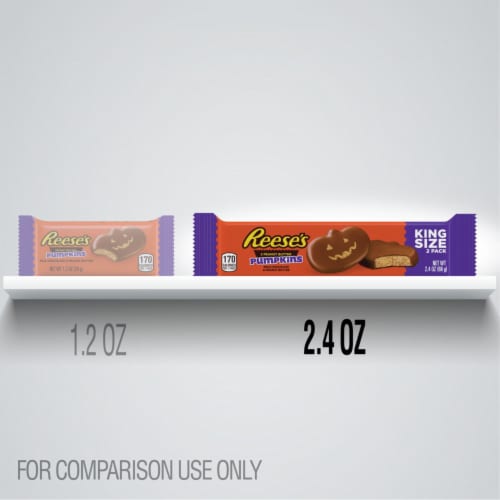Reese's Peanut Butter Pumpkins King Size Chocolate Bar Perspective: bottom