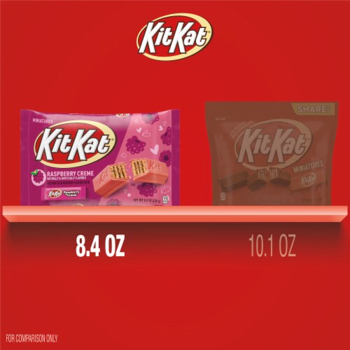 KIT KAT® Miniatures Raspberry Flavored Creme Wafer Candy Valentine's Day Bag, 1 bag / 8.4 oz - Ralphs