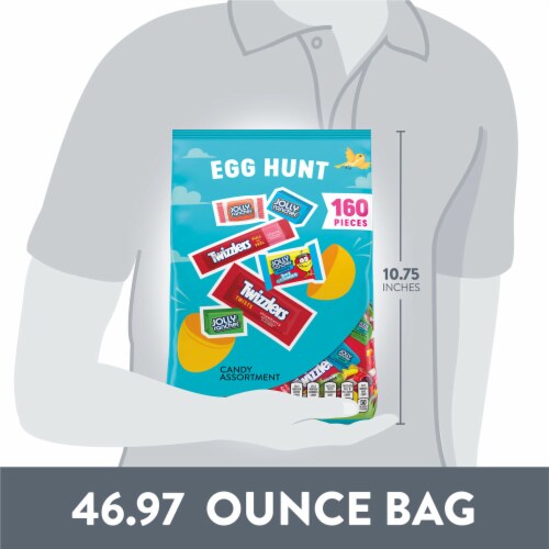 TWIZZLERS and JOLLY RANCHER Fruit Flavored Easter Candy Bulk Bag Perspective: bottom