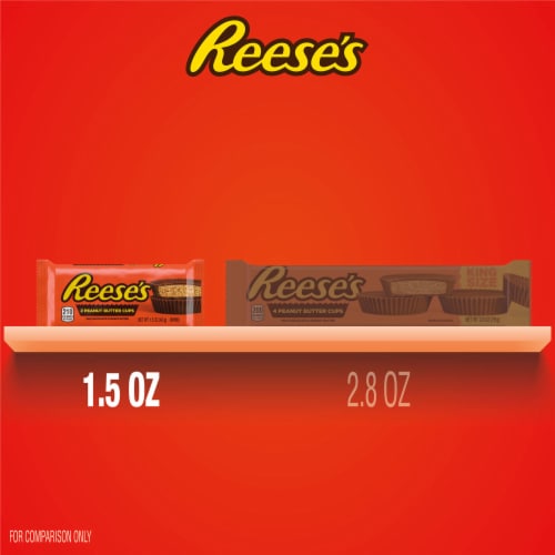 REESE'S Milk Chocolate Peanut Butter Cups S'mores Candy Bars Perspective: bottom