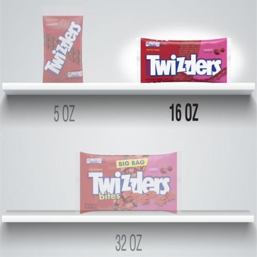 TWIZZLERS Twists Cherry Chewy Candy Bag Perspective: bottom