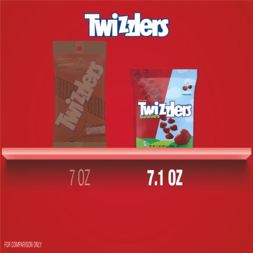 TWIZZLERS Cherry Bunnies Easter Candy Bag Perspective: bottom