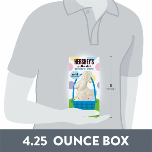 HERSHEY'S COOKIES 'N' CREME Bunny Easter Candy Gift Box Perspective: bottom