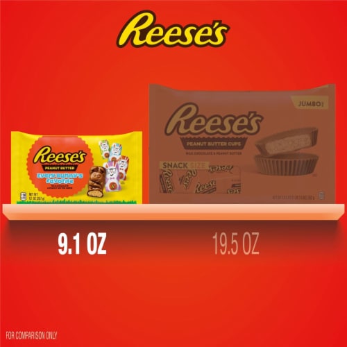 REESE'S Every Bunny'S Favorite Milk Chocolate Peanut Butter Creme Easter Bunny Candy Perspective: bottom