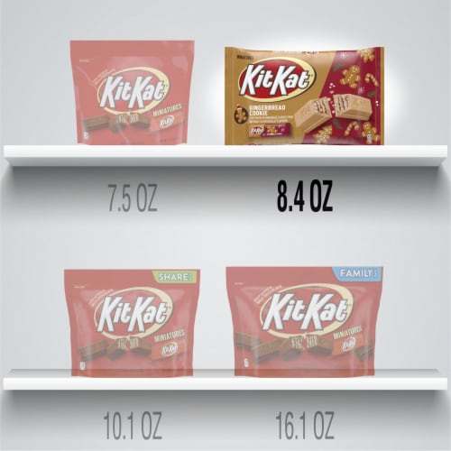 KIT KAT® Miniatures Gingerbread Cookie Gingerbread Flavored Creme Wafer Candy Christmas Bag, 1 bag / oz - Dillons Food Stores