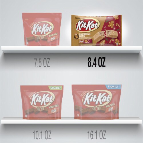 KIT KAT® Miniatures Gingerbread Cookie Gingerbread Flavored Creme Wafer Candy Bars Christmas Bag Perspective: bottom