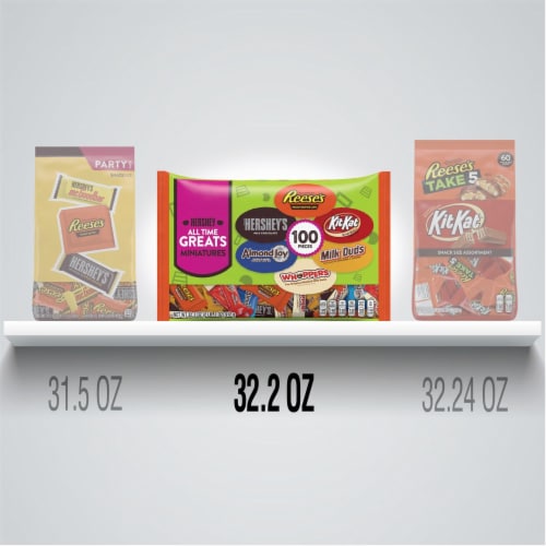 Hershey's All Time Greats Miniatures Candy Assortment Perspective: bottom