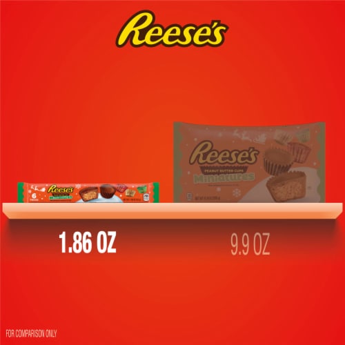 REESE'S Miniatures Milk Chocolate Peanut Butter Cups Christmas Candy Pack Perspective: bottom