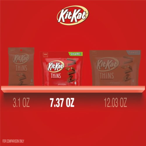 KIT KAT® THiNS Milk Chocolate Wafer Candy Share Pack Perspective: bottom