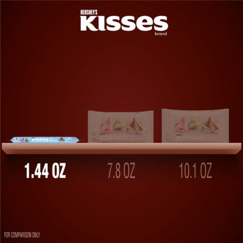 HERSHEY'S KISSES Milk Chocolate Treats Easter Candy Sleeve Perspective: bottom